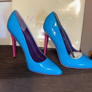 The Highest Heel HOTTIE Women's Sexy 5.25" Heel Pump Turquoise Shoes
